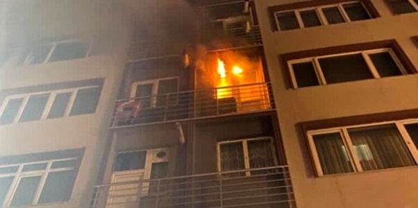 Apartmanda yangın