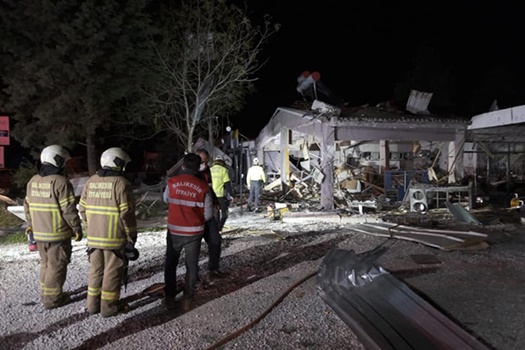 Karesi ilçesinde bir lokantada