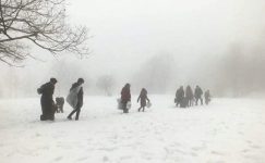 68 mahallenin yolu kardan kapalı
