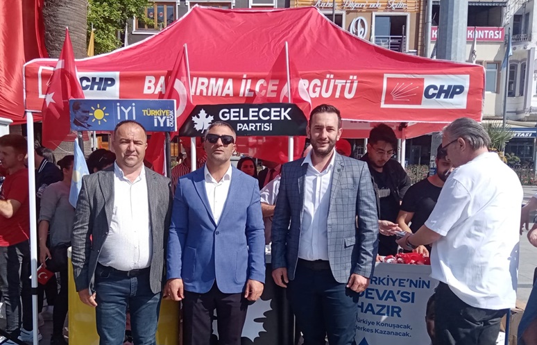 Millet İttifakı stant açtı,Kılıçdaroğlu’na oy istedi